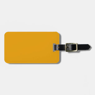 Sunflower Orange Solid Colour Luggage Tag