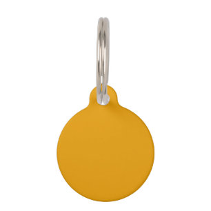Sunflower Orange Solid Colour Pet Tag