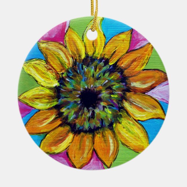 Sunflower Ornament (Front)