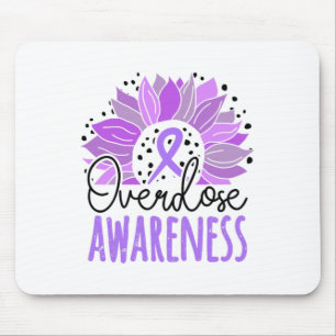 Sunflower Overdose Awareness Mouse Pad