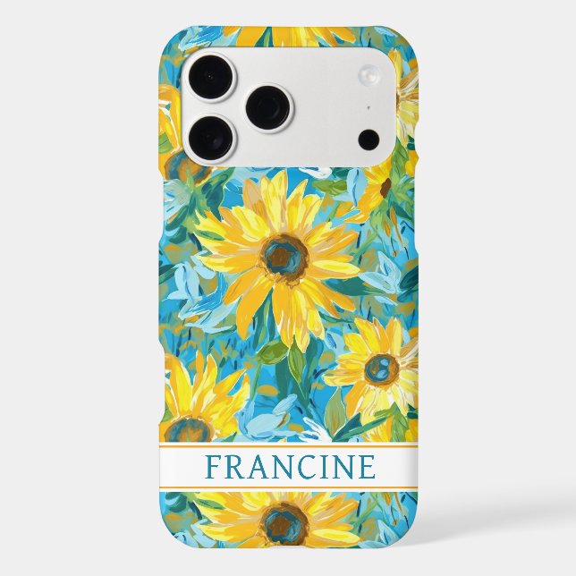 Sunflower Painting Monogrammed (Back)