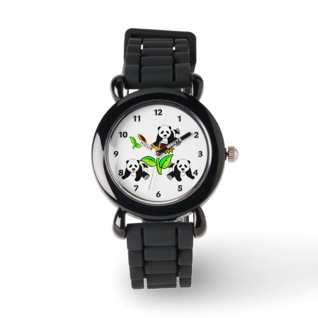 Sunflower Panda Bears Watch (Front)