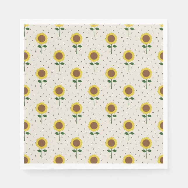 Sunflower Paper Napkins (Front)