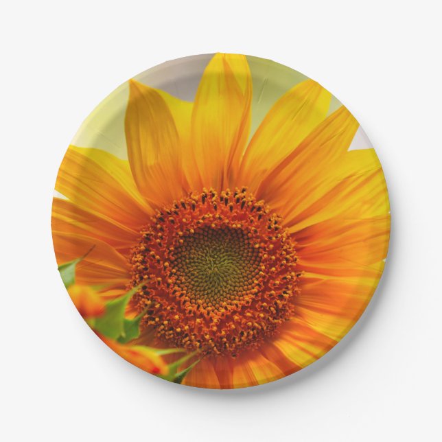 Sunflower Paper Plate (Front)