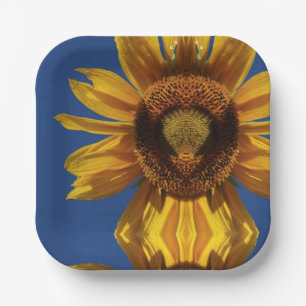 Sunflower paper plate