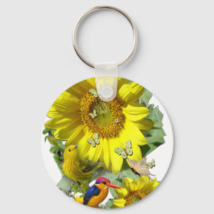 sunflower Party Keychain