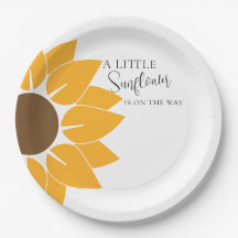 Sunflower Party Paper Plate