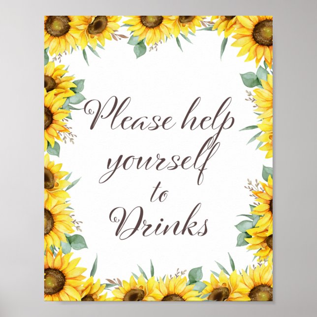 Sunflower Party Sign (Front)