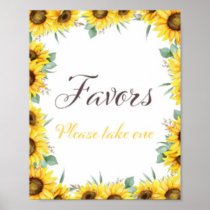 Sunflower Party Sign