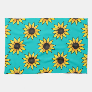 Sunflower Pattern 4 Kitchen Towel