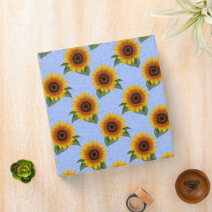 Sunflower pattern binder