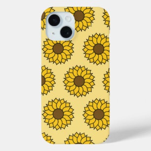 Sunflower Pattern  iPhone 15 Case