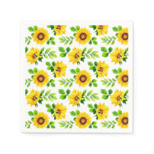 Sunflower Pattern Country Farmhouse Birthday Party