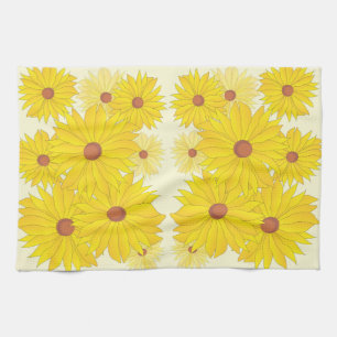 Sunflower Pattern Kitchen Towel