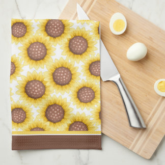 Sunflower Pattern Kitchen Towel