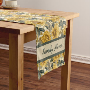 Sunflower Pattern Short Table Runner