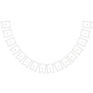 Sunflower Pattern Vibrant Summer Floral Design Bunting Flags