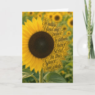 Sunflower Peace  Card