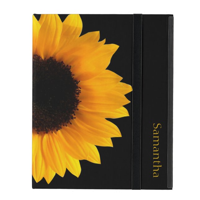 Sunflower Personalized iPad Case (Front Closed)