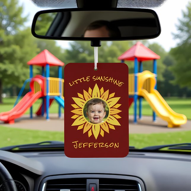 Sunflower Personalized Photo Air Freshener (Creator Uploaded)