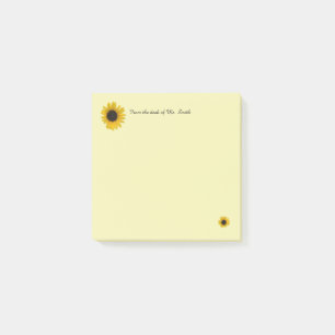 Sunflower Personalized Post-it Notes