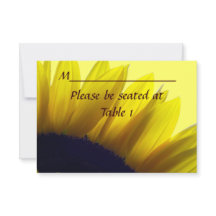 Sunflower Personalized Wedding Engagement Place