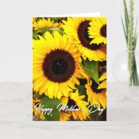 Sunflower Photo Mother's Day Card