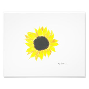 Sunflower Photo Paper Art Print