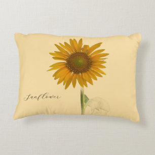 Sunflower Photo Pilow Accent Pillow