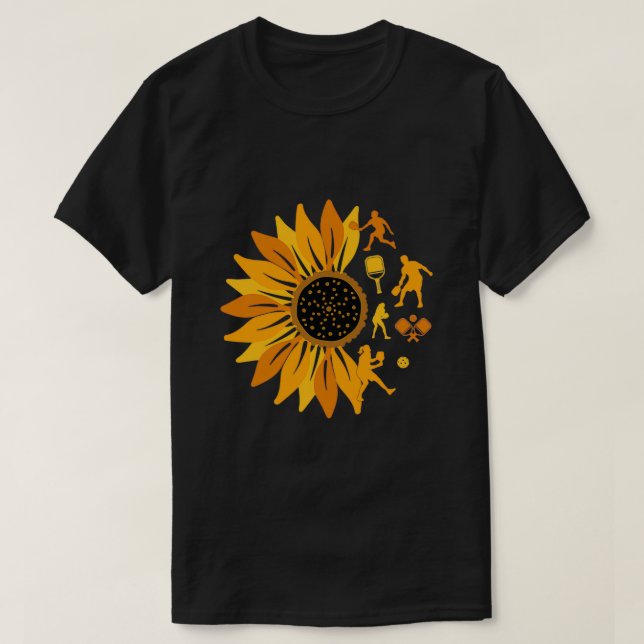 Sunflower Pickleball T-Shirt (Design Front)