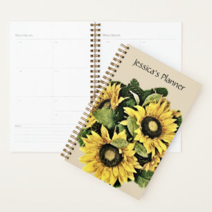 Sunflower Planner 5.5" x 8.5" - Personalized