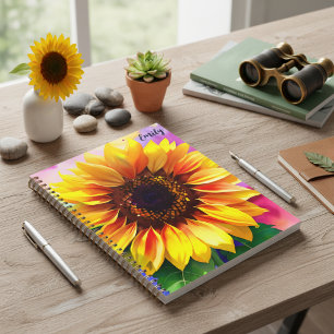 Sunflower Planner with Custom Name