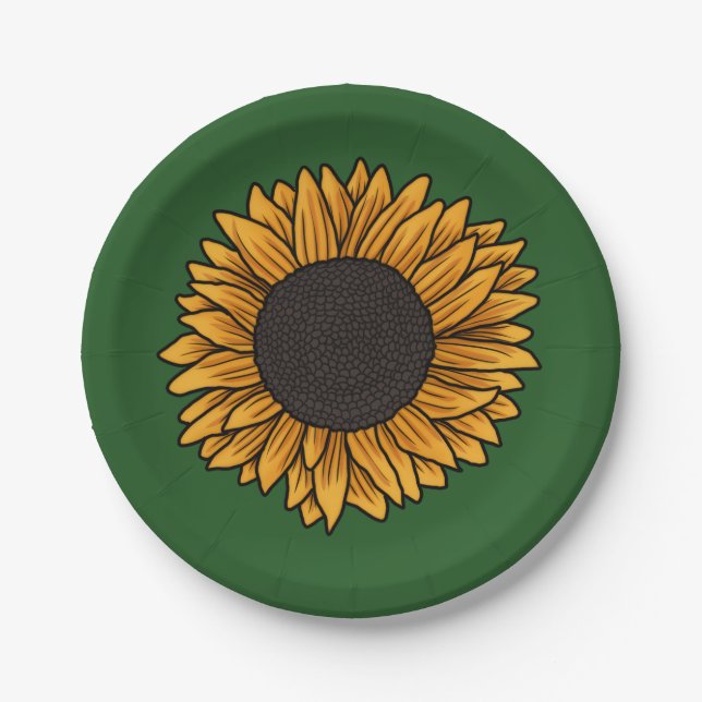 Sunflower Plate (Front)