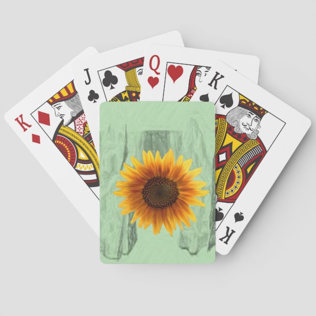 Sunflower Playing Card Deck (Back)