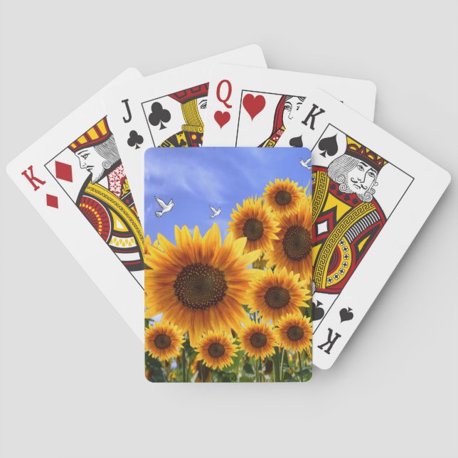 Sunflower Playing Card Deck (Back)
