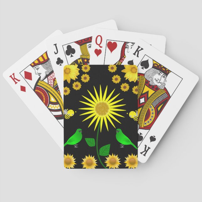 Sunflower Playing Card Deck (Back)