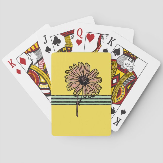 Sunflower Playing Card Deck (Back)