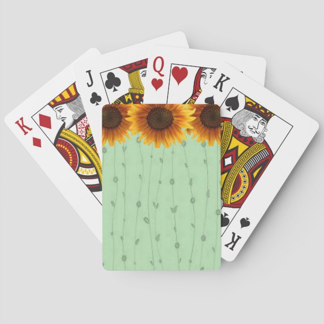 Sunflower Playing Card Deck (Back)