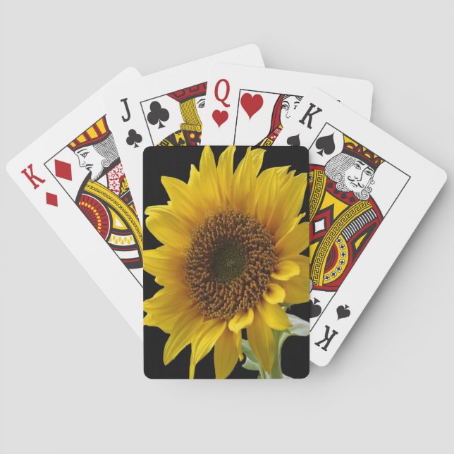 Sunflower playing Cards for Her (Back)
