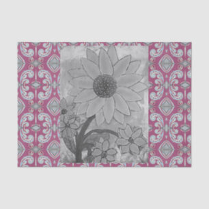 Sunflower Polkadot Centre Tissue Paper