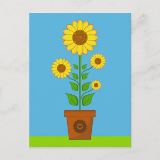 Sunflower Postcard