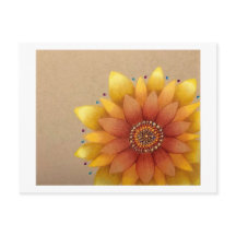 Sunflower postcard
