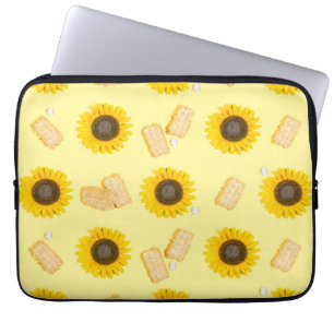 sunflower power laptop sleeve