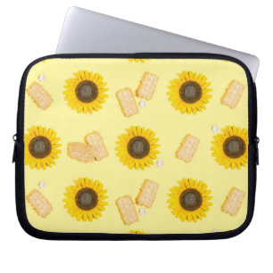 sunflower power laptop sleeve