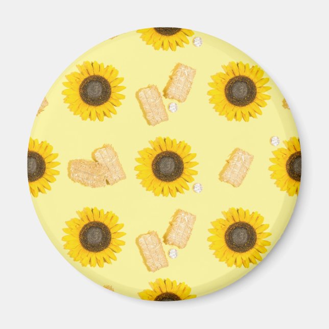 sunflower power magnet (Front)