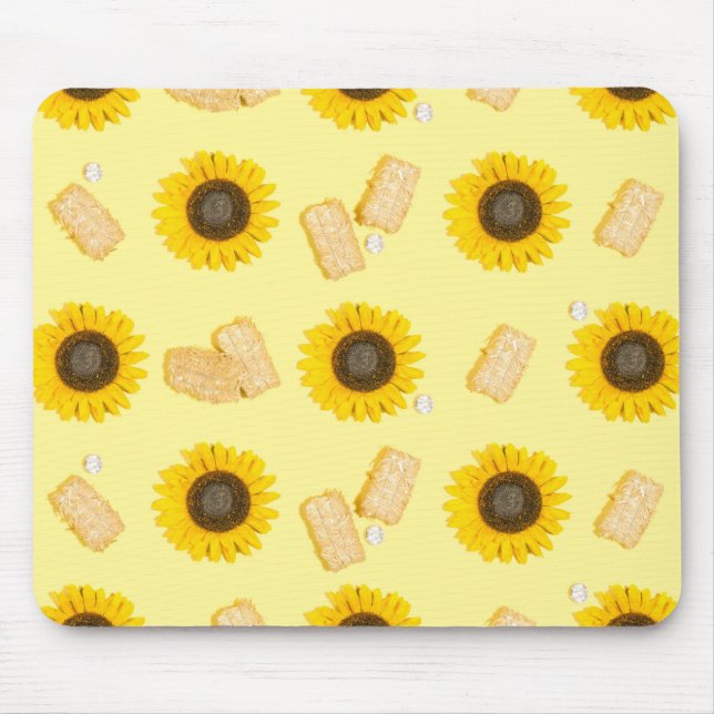 sunflower power mouse pad (Front)