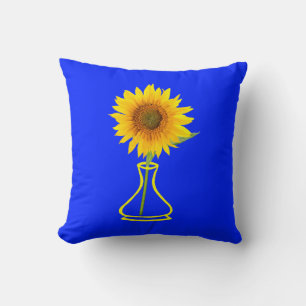 Sunflower Power, Summer Time Sunshine Throw Pillow
