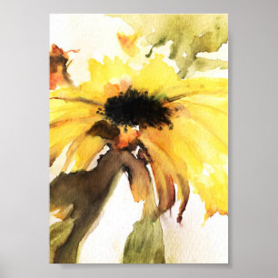 Sunflower Premium Canvas Gloss Poster (5x7)