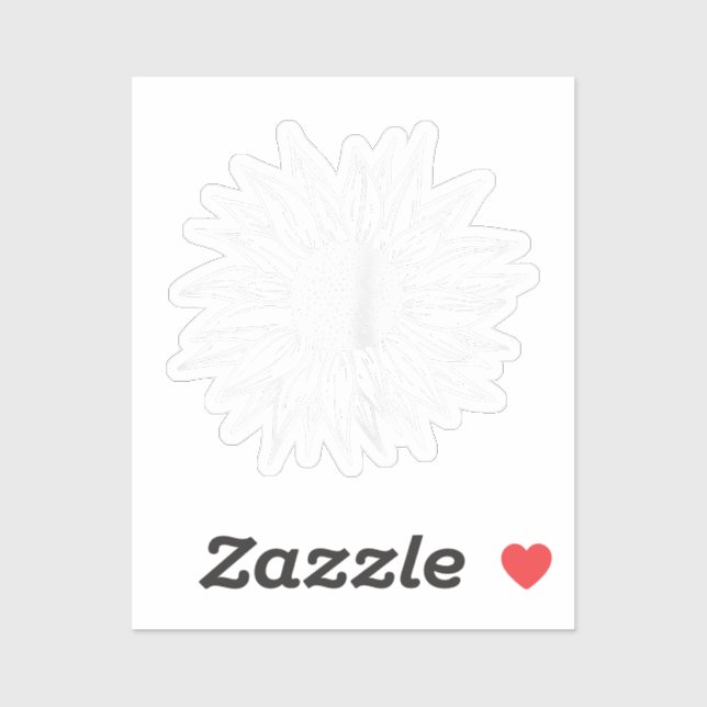 Sunflower Pretty flower multi-coloured wildflower (Sheet)