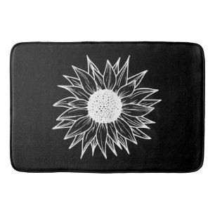 Sunflower Pretty flower multi-coloured wildflower Bath Mat